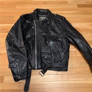 Black Leather Men's Jacket